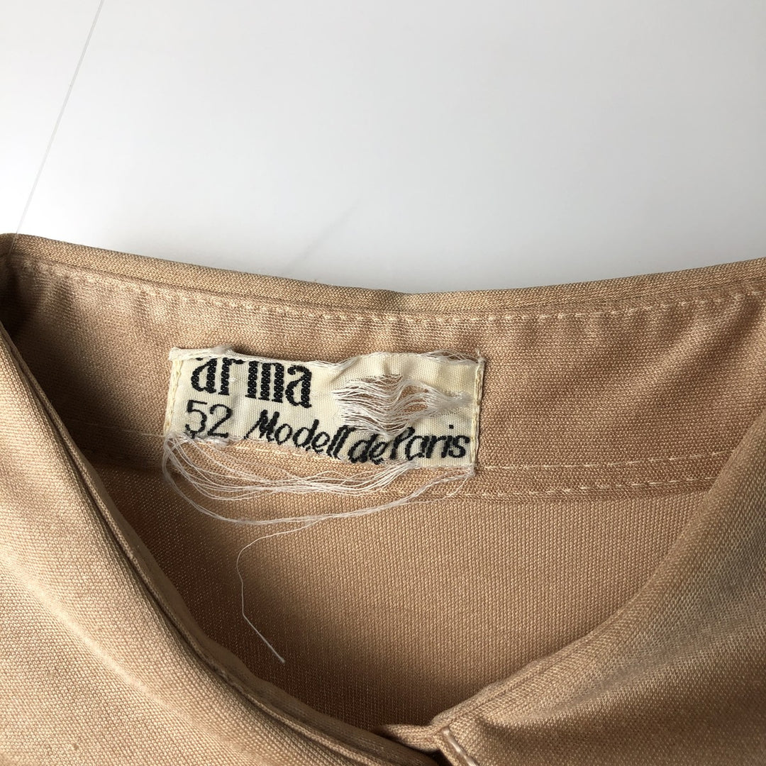 Arma long-sleeved boxy shirt, women's size M equivalent, vintage. unclear Beige type Vintage Second Hand