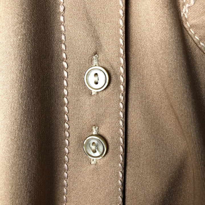Arma long-sleeved boxy shirt, women's size M equivalent, vintage. unclear Beige type Vintage Second Hand