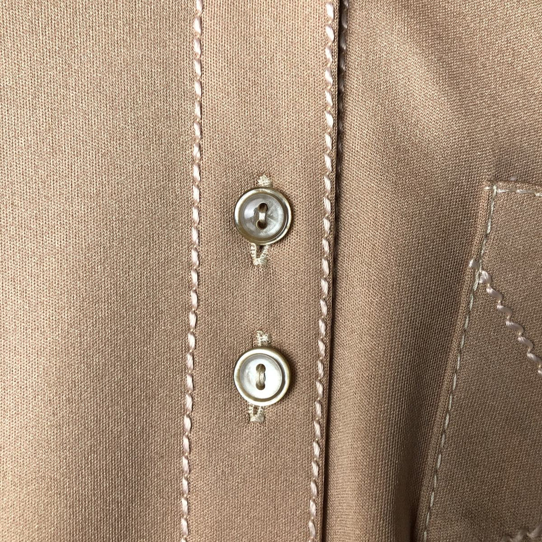 Arma long-sleeved boxy shirt, women's size M equivalent, vintage. unclear Beige type Vintage Second Hand