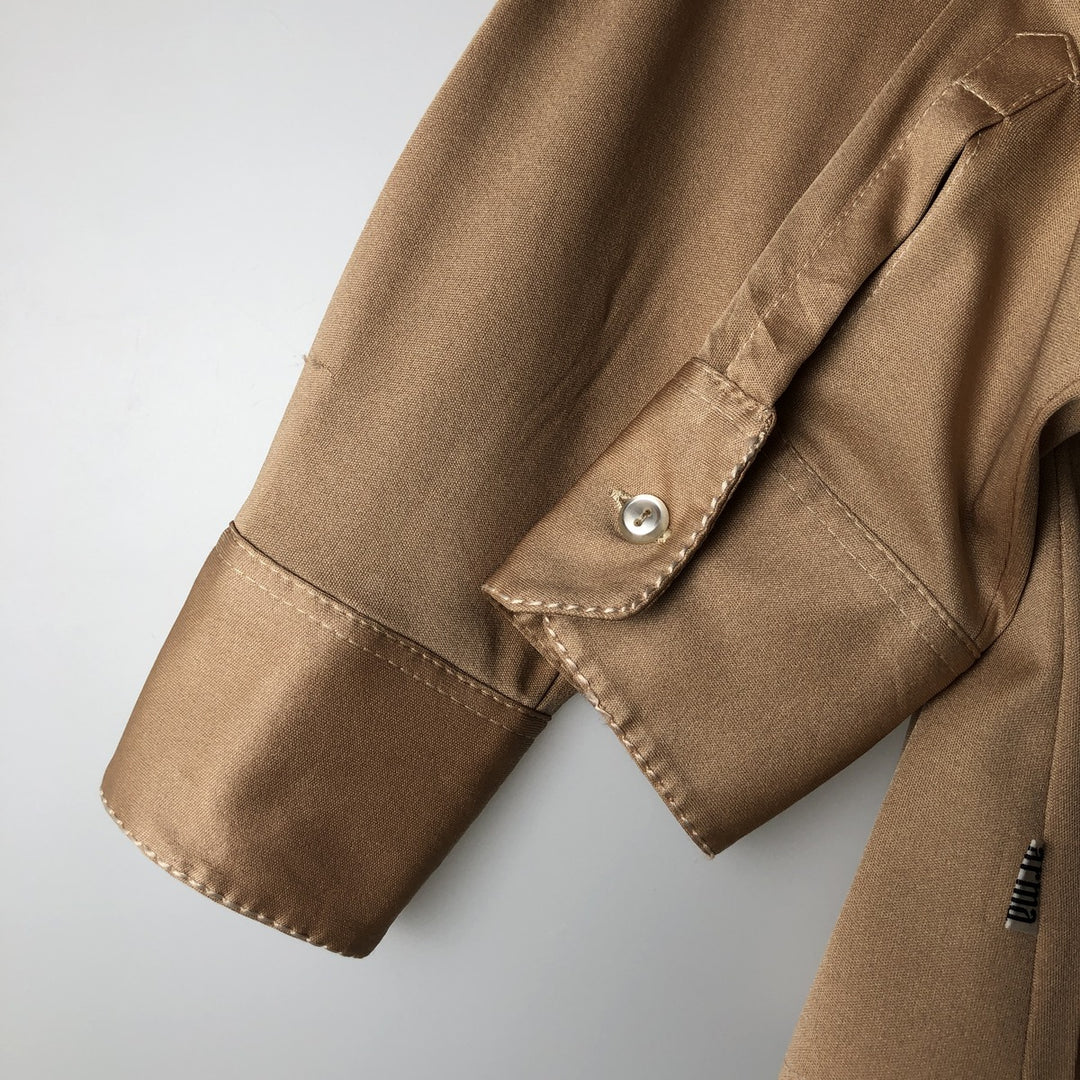 Arma long-sleeved boxy shirt, women's size M equivalent, vintage. unclear Beige type Vintage Second Hand