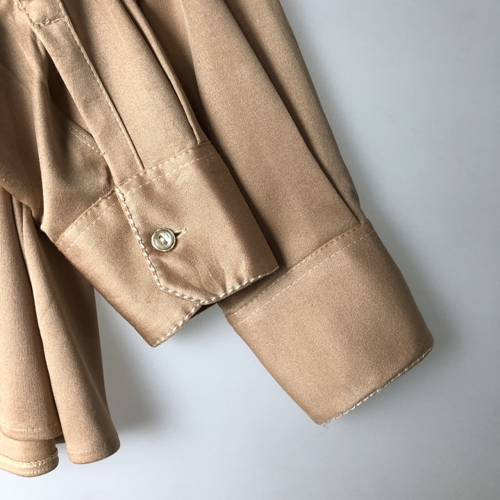 Arma long-sleeved boxy shirt, women's size M equivalent, vintage. unclear Beige type Vintage Second Hand