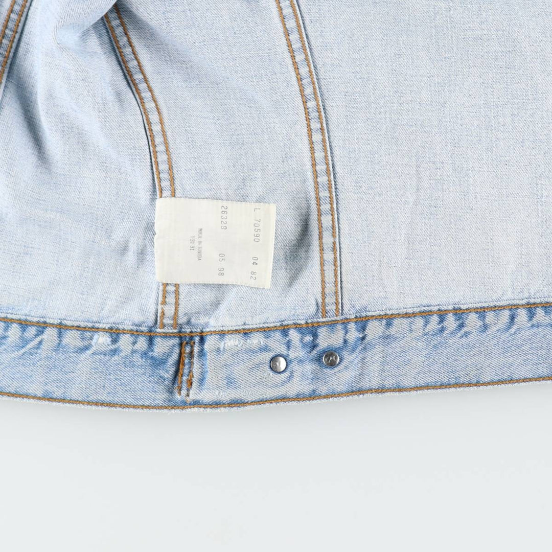1990'S Levi's 70590-0482 Denim Jacket (Women's Size M equivalent) Vintage cotton blue type Vintage Second Hand