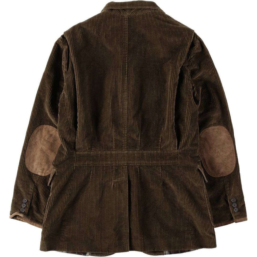Ralph Lauren POLO SPORTSWOMAN Corduroy Tailored Jacket, Made in Italy, Women's Size M (approx.) cotton brown type Vintage Second Hand