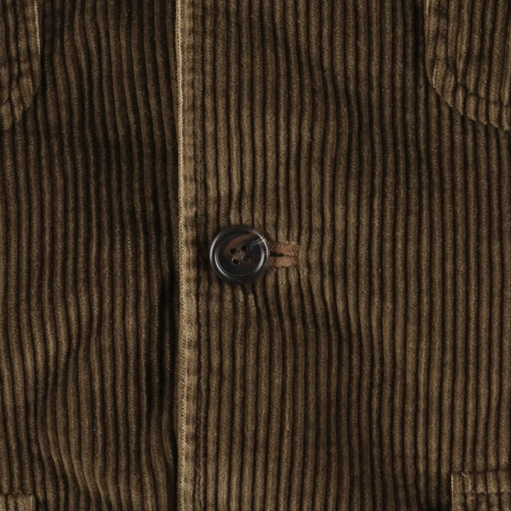 Ralph Lauren POLO SPORTSWOMAN Corduroy Tailored Jacket, Made in Italy, Women's Size M (approx.) cotton brown type Vintage Second Hand