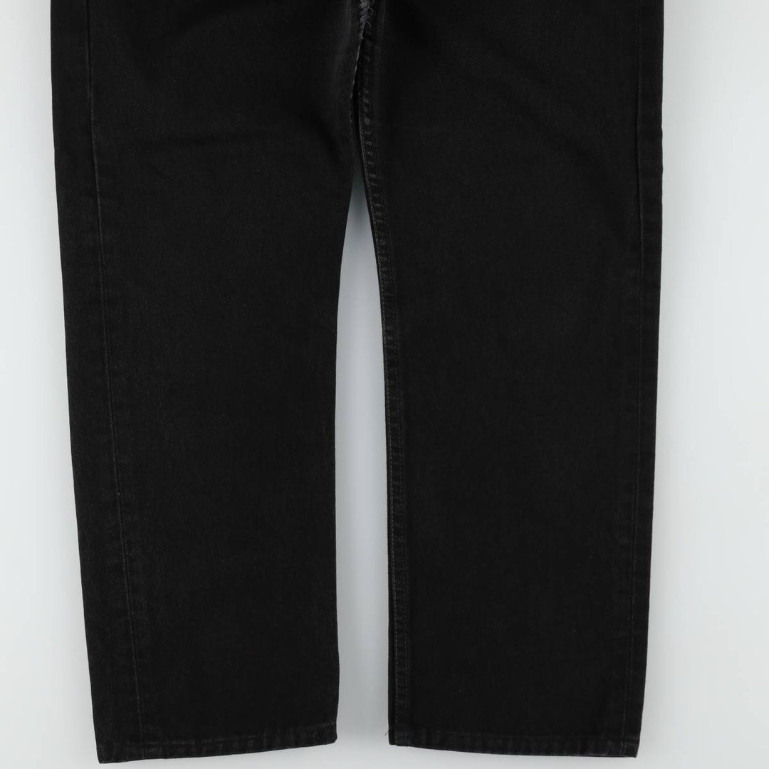 1990'S Levi's 6501-0660 Black Denim Straight Leg Jeans, Made in USA, Women's XL (equivalent to W31), Vintage. cotton black type Vintage Second Hand