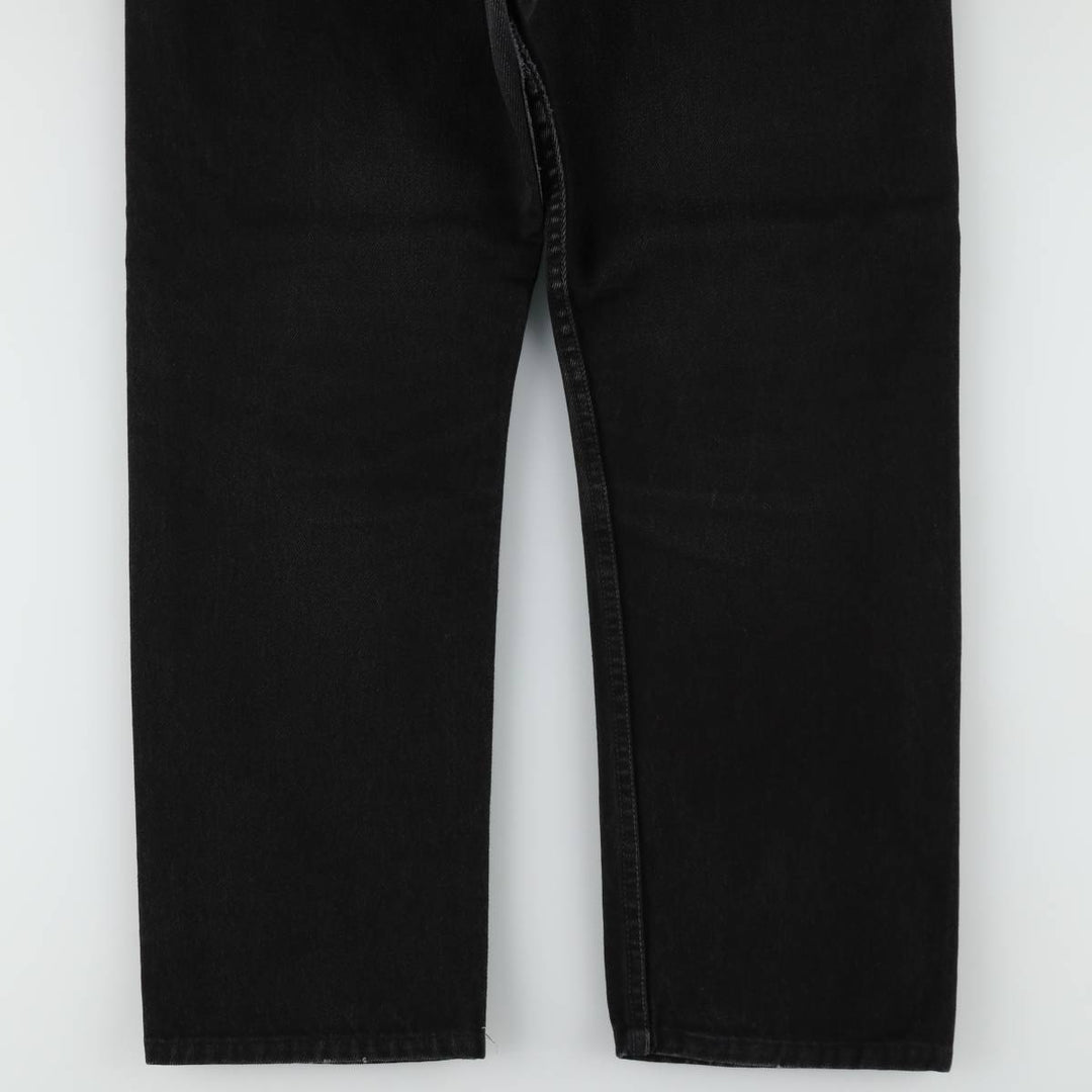 1990'S Levi's 6501-0660 Black Denim Straight Leg Jeans, Made in USA, Women's XL (equivalent to W31), Vintage. cotton black type Vintage Second Hand