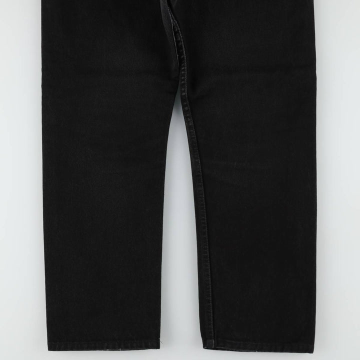 1990'S Levi's 6501-0660 Black Denim Straight Leg Jeans, Made in USA, Women's XL (equivalent to W31), Vintage. cotton black type Vintage Second Hand