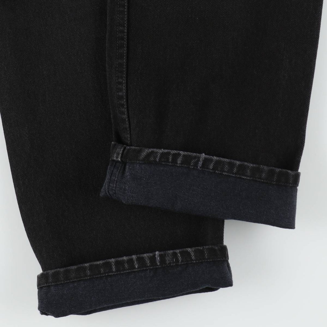 1990'S Levi's 6501-0660 Black Denim Straight Leg Jeans, Made in USA, Women's XL (equivalent to W31), Vintage. cotton black type Vintage Second Hand