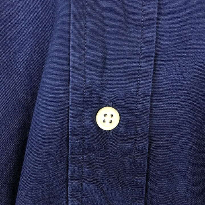 Ralph Lauren Classic Fit long sleeve button down shirt, men's size M cotton navy blue type Vintage Second Hand