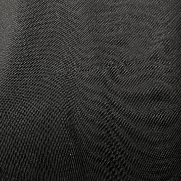 Ralph Lauren pique knit long-sleeved button-down shirt, men's size XL (approx.) Pima Cotton black type Vintage Second Hand