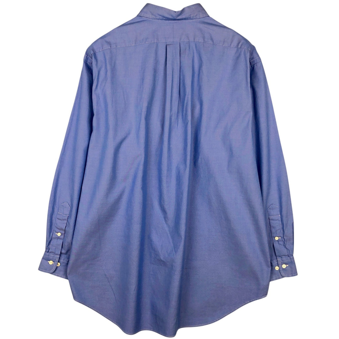 Ralph Lauren Classic Fit Long Sleeve Button Down Shirt Men's XL cotton blue type Vintage Second Hand