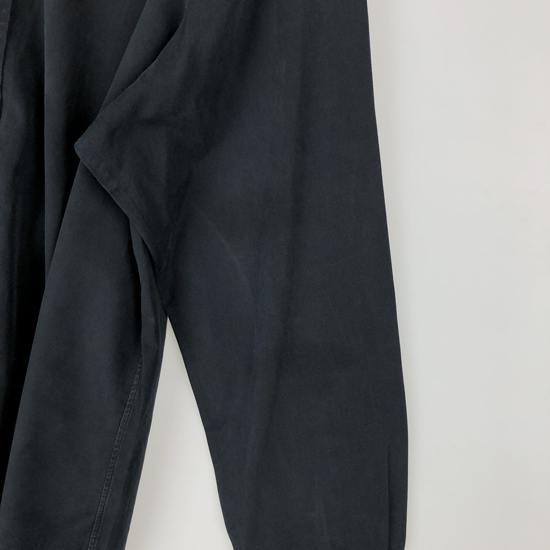 Ralph Lauren long sleeve button down shirt, men's XL size cotton black type Vintage Second Hand
