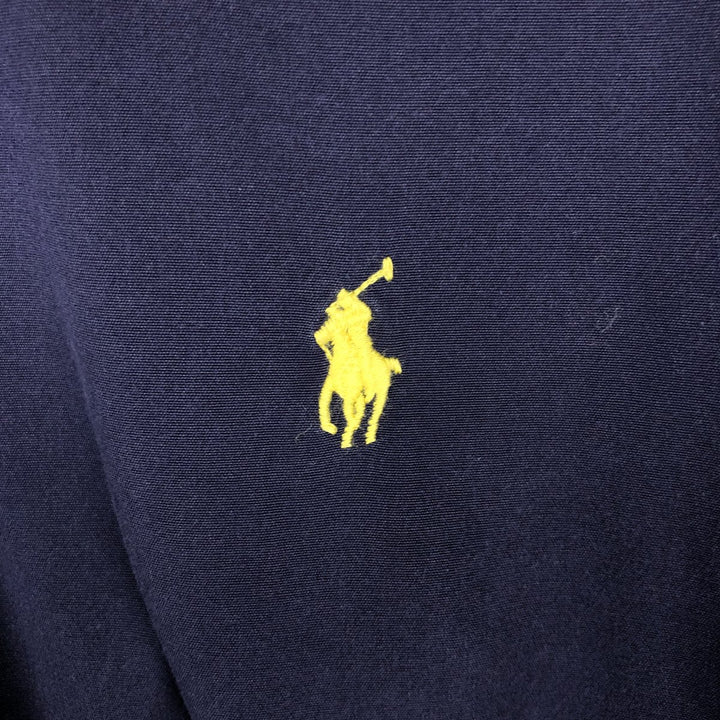 Ralph Lauren long sleeve button down shirt, men's size L cotton navy blue type Vintage Second Hand