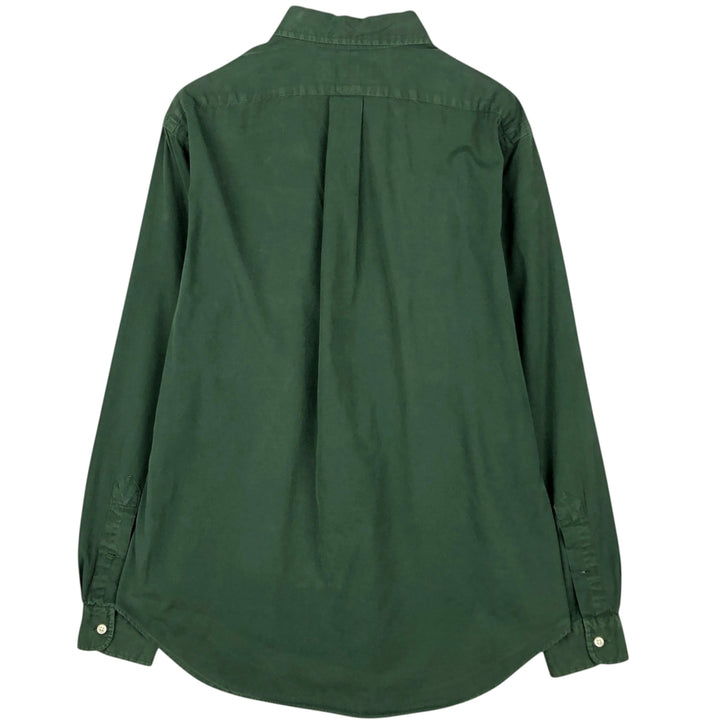 Ralph Lauren Classic Fit long sleeve button down shirt, men's size M cotton dark green Vintage Second Hand