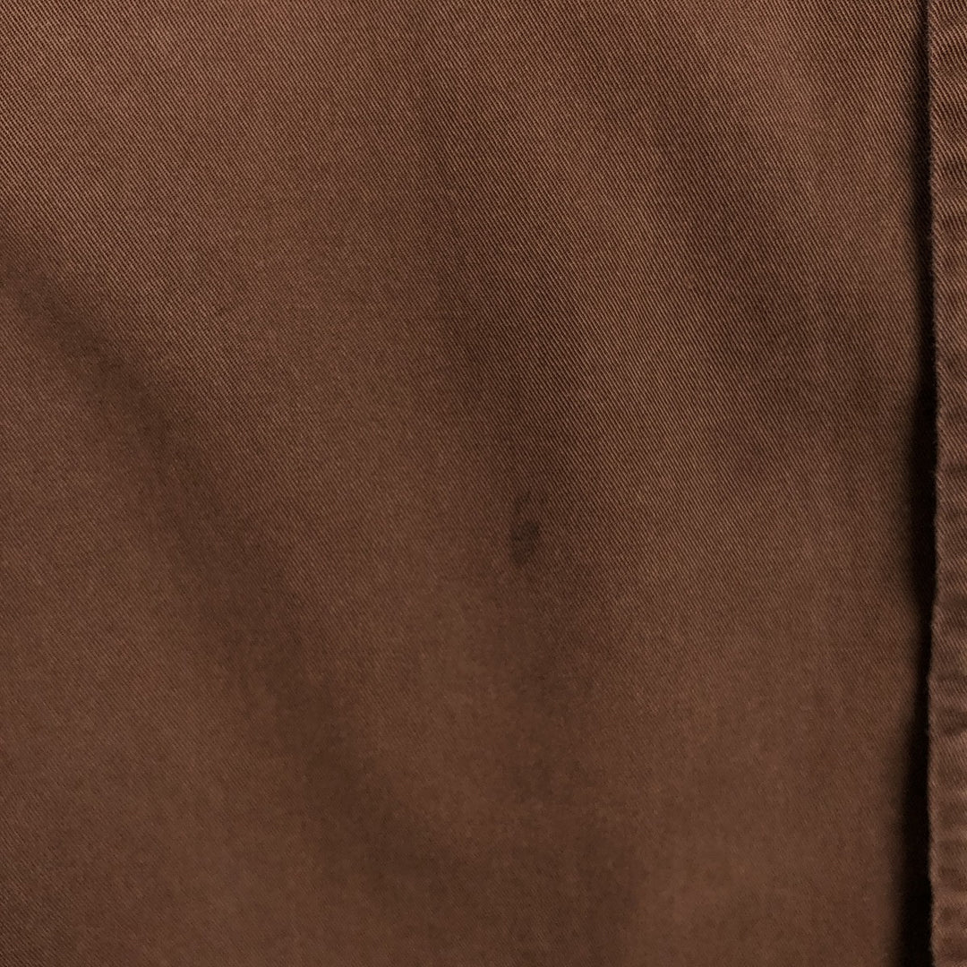 Ralph Lauren CUSTOM FIT long sleeve button down shirt, men's size M cotton brown type Vintage Second Hand
