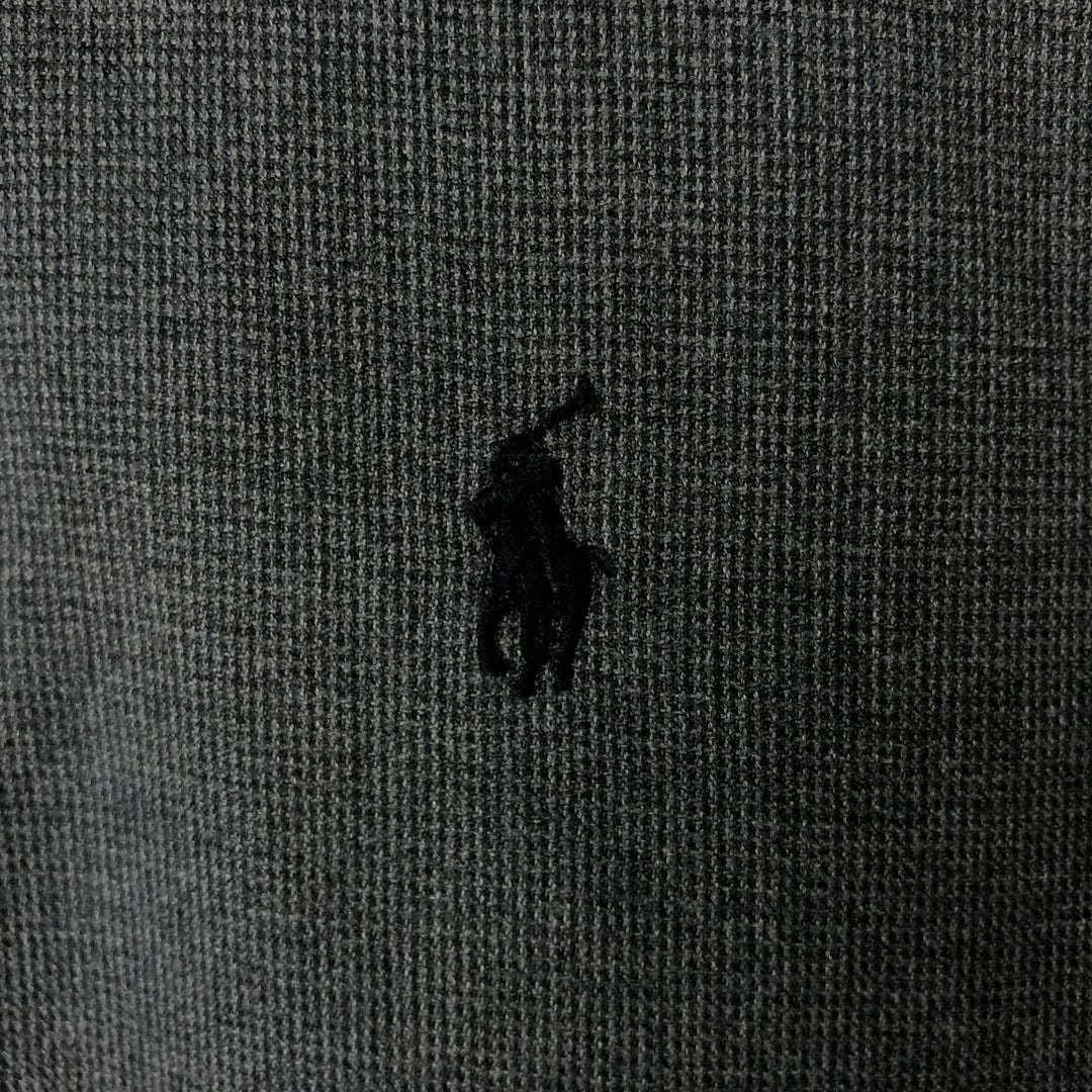 Ralph Lauren BLAKE long sleeve button down shirt, men's size L cotton Charcoal Vintage Second Hand