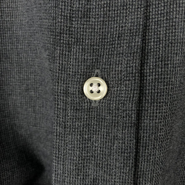 Ralph Lauren BLAKE long sleeve button down shirt, men's size L cotton Charcoal Vintage Second Hand
