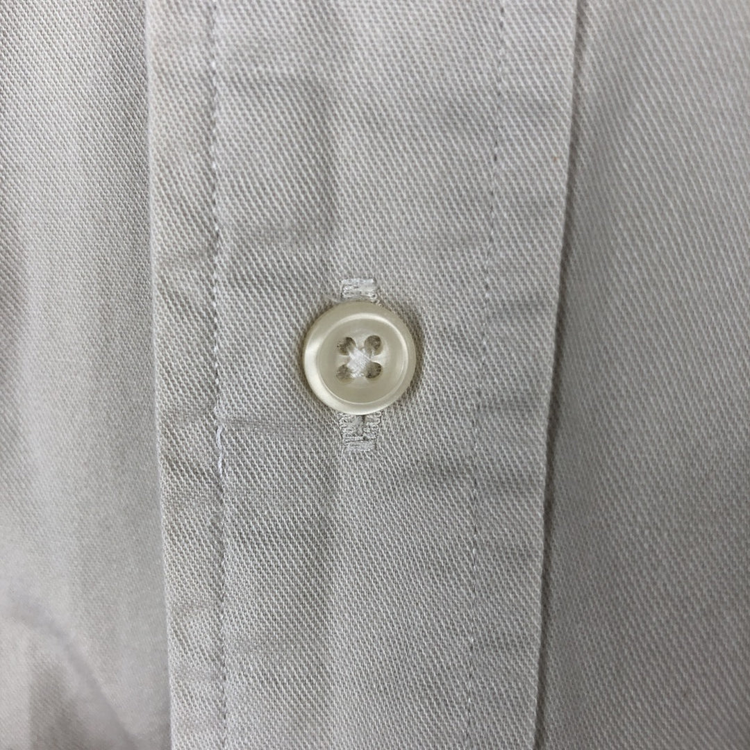Ralph Lauren BLAKE long sleeve button down shirt, men's XL size cotton Beige type Vintage Second Hand