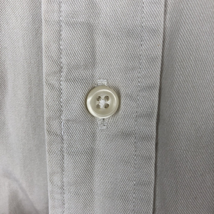 Ralph Lauren BLAKE long sleeve button down shirt, men's XL size cotton Beige type Vintage Second Hand