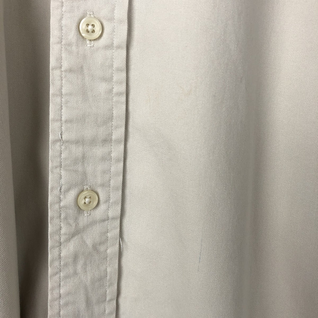 Ralph Lauren BLAKE long sleeve button down shirt, men's XL size cotton Beige type Vintage Second Hand