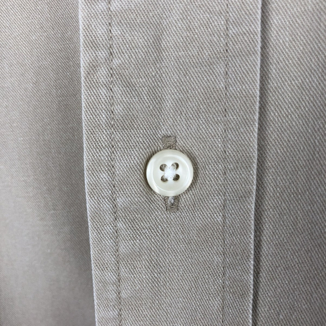 Ralph Lauren BLAIRE long sleeve button down shirt, men's size M cotton Beige type Vintage Second Hand