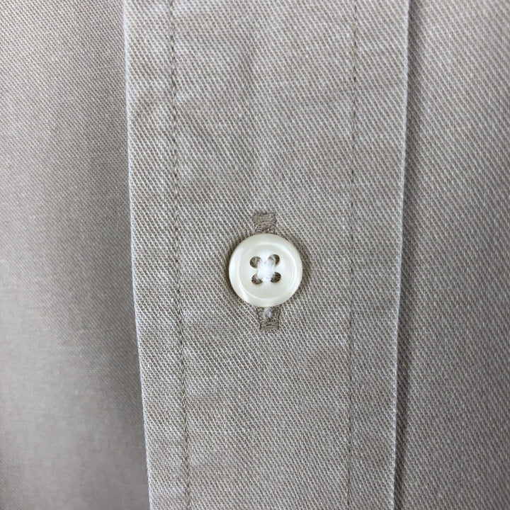 Ralph Lauren BLAIRE long sleeve button down shirt, men's size M cotton Beige type Vintage Second Hand