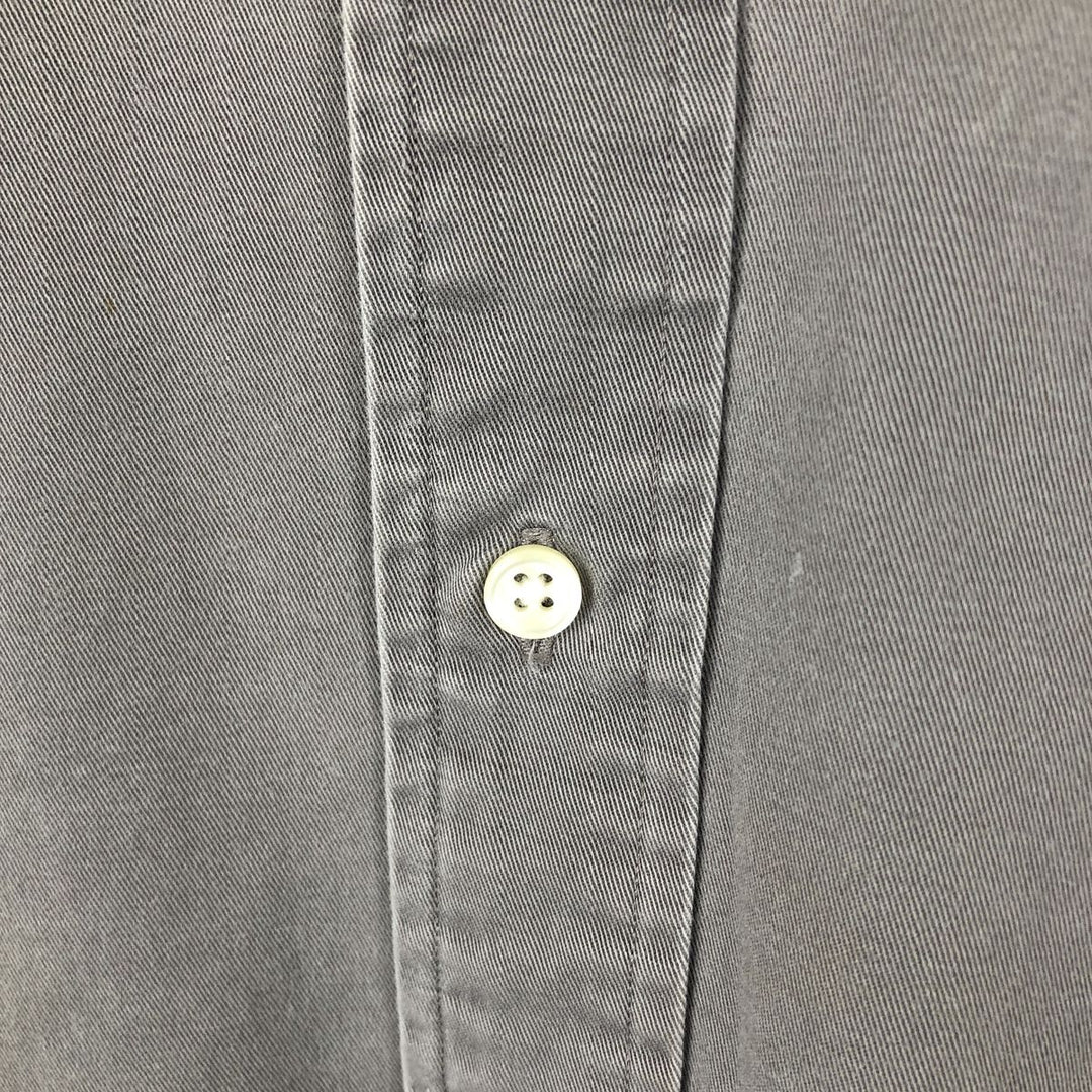 Ralph Lauren BLAKE long sleeve button down shirt, men's size M cotton Charcoal Vintage Second Hand