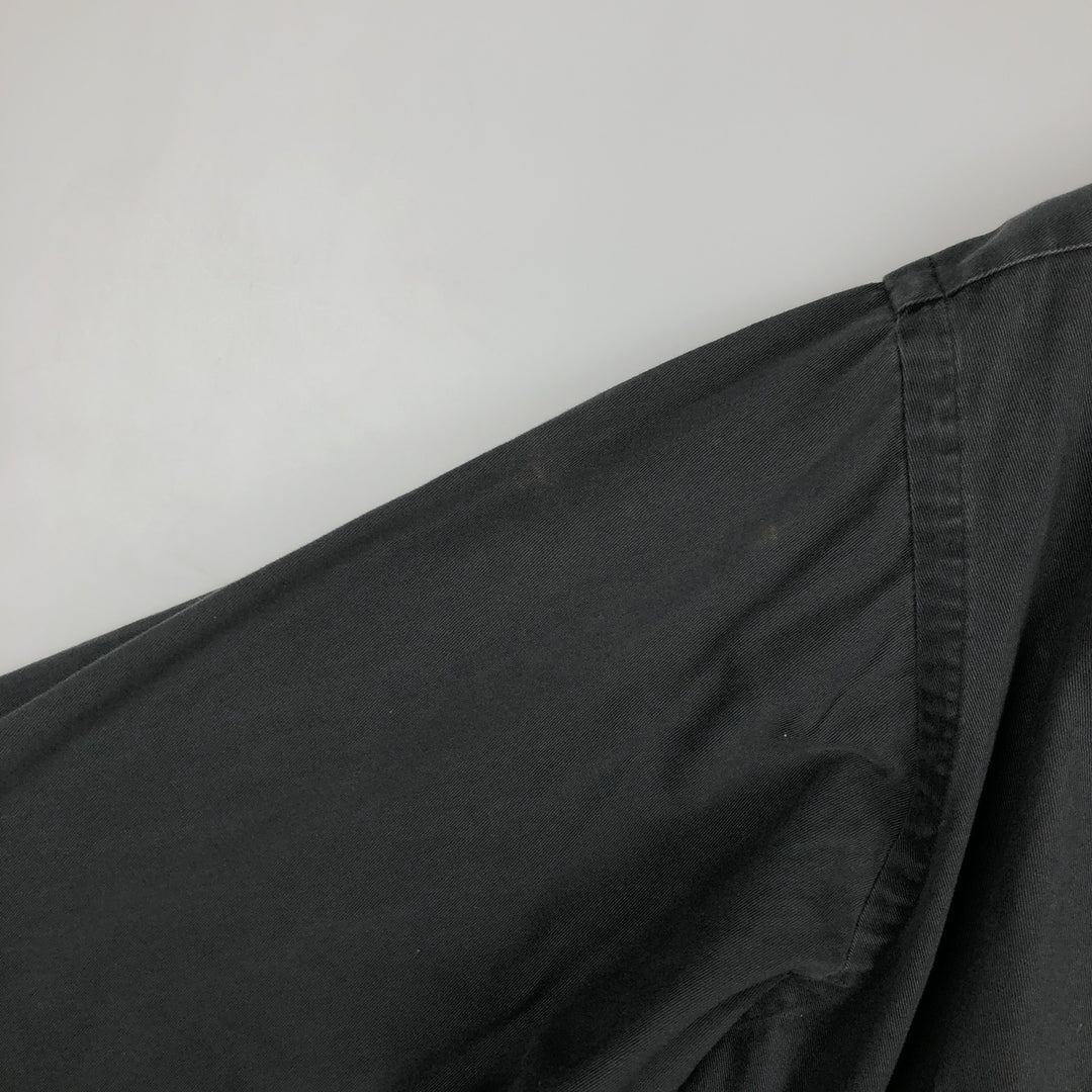 Ralph Lauren BLAIRE long sleeve button down shirt, men's size L cotton black type Vintage Second Hand