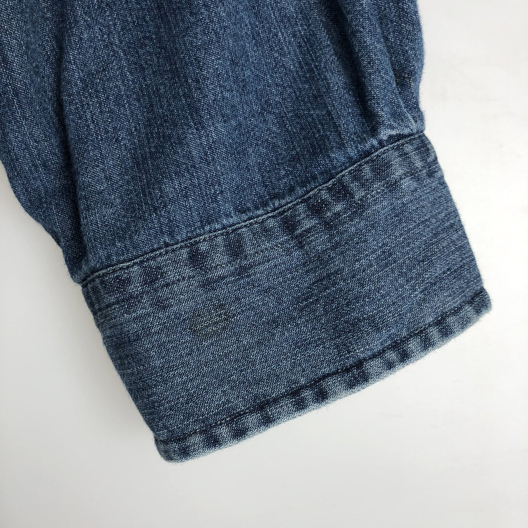 Ralph Lauren long sleeve button down shirt, men's XXL size cotton navy blue type Vintage Second Hand