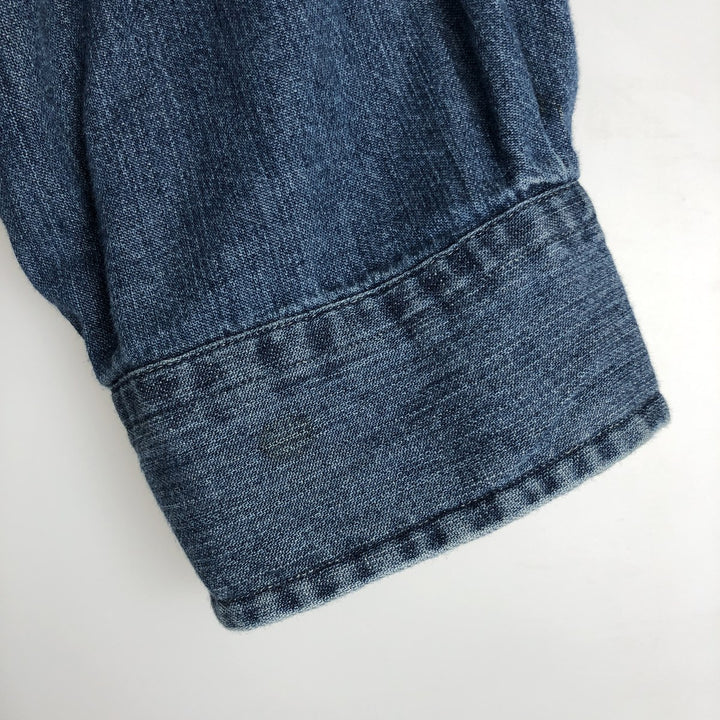 Ralph Lauren long sleeve button down shirt, men's XXL size cotton navy blue type Vintage Second Hand
