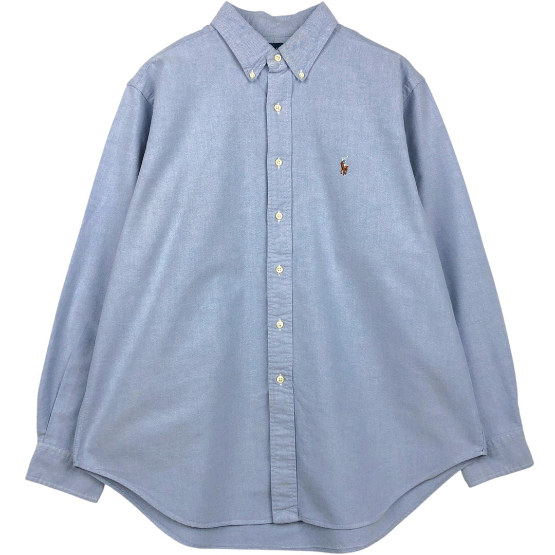 Ralph Lauren Classic Fit Long Sleeve Button Down Shirt Men's XL cotton Blue type light blue Vintage Second Hand