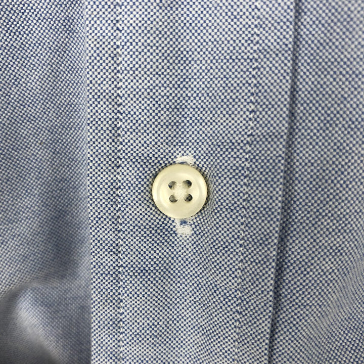 Ralph Lauren CUSTOM FIT long sleeve button down shirt, men's XL size cotton blue type Vintage Second Hand