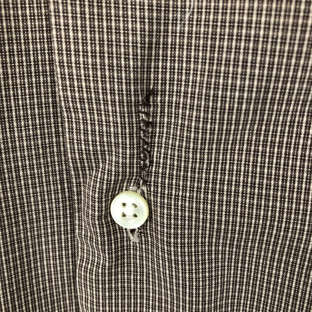 Ralph Lauren MCMEEL Long-Sleeve Button-Down Check Shirt, Men's Size XL (equivalent) cotton brown type Vintage Second Hand