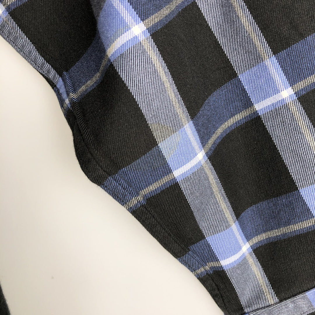 Ralph Lauren GOLF TILDEN Long-Sleeve Button-Down Check Shirt, Men's Size L (approx.) cotton black type Vintage Second Hand