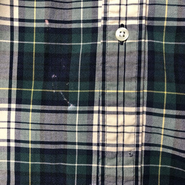 Ralph Lauren BLAKE long sleeve button down check shirt, men's size L cotton Beige type Vintage Second Hand