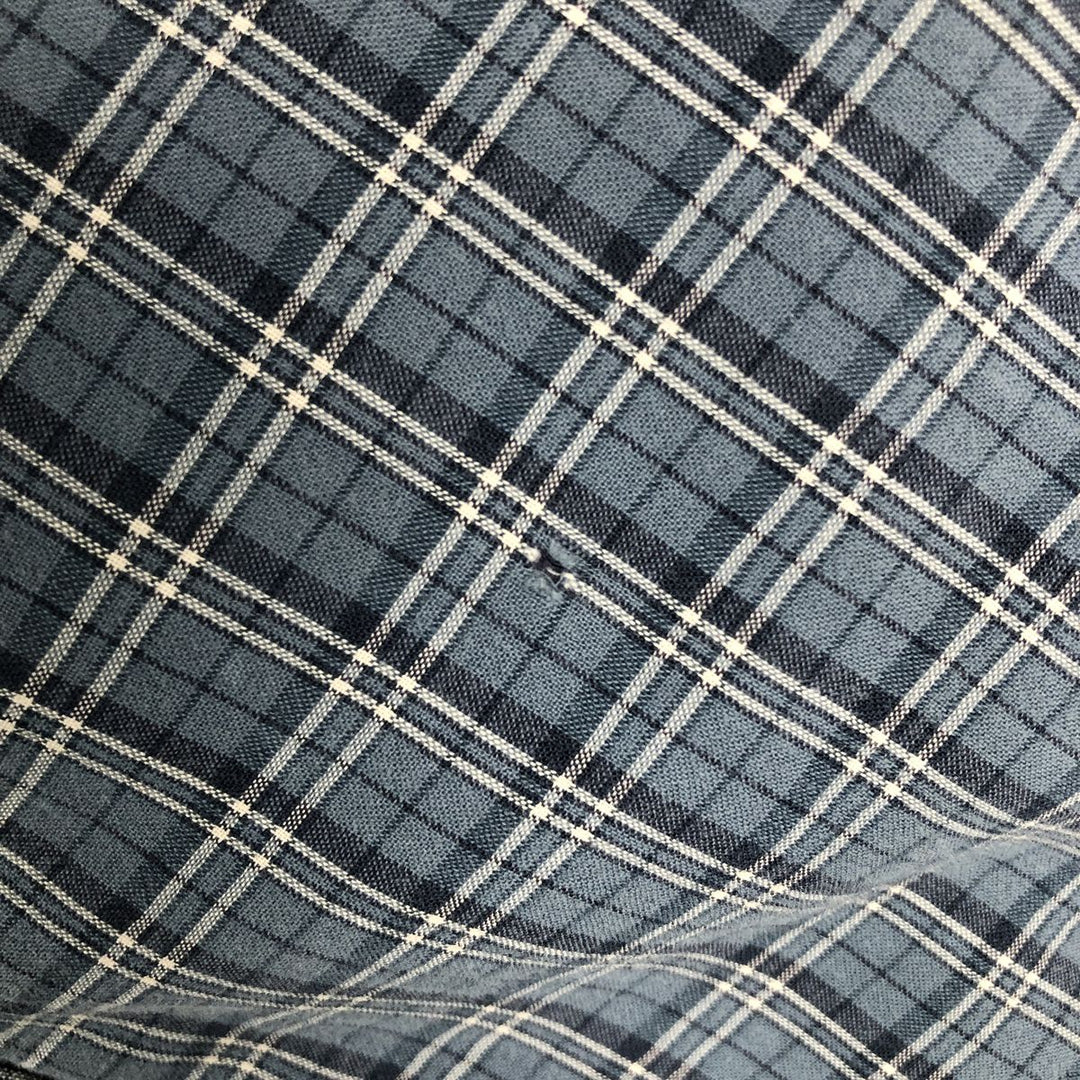 Ralph Lauren long sleeve button down check shirt, men's XL size cotton blue type Vintage Second Hand