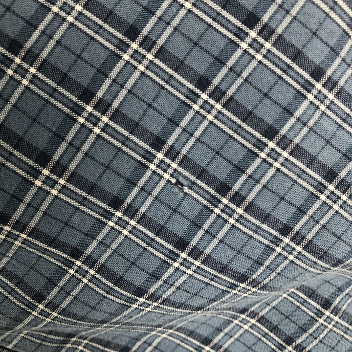 Ralph Lauren long sleeve button down check shirt, men's XL size cotton blue type Vintage Second Hand
