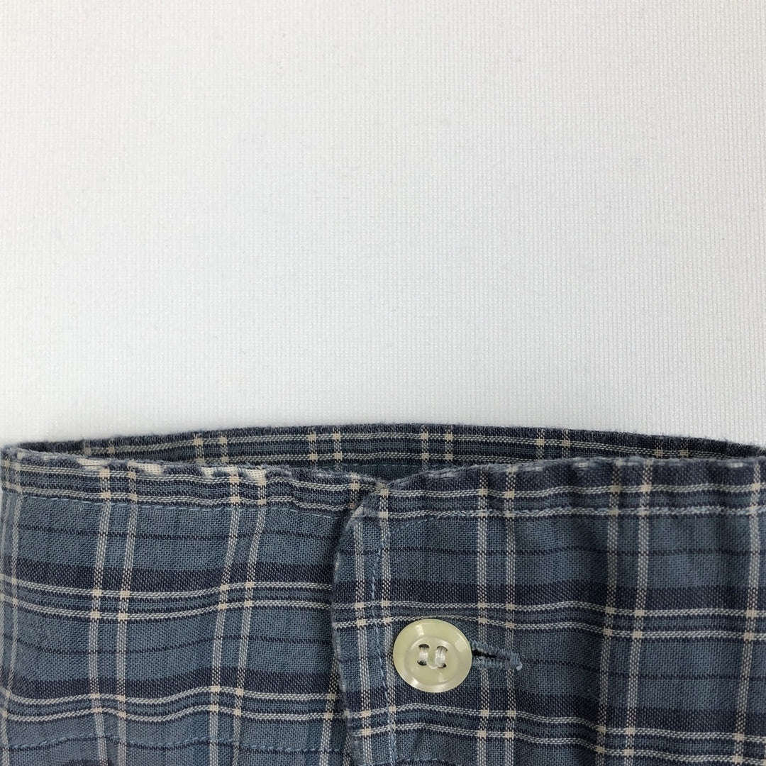 Ralph Lauren long sleeve button down check shirt, men's XL size cotton blue type Vintage Second Hand