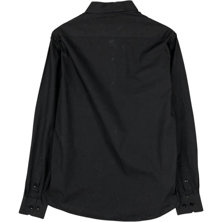 Burberry's Burberry Brit Long-Sleeve Button-Down Shirt, Men's Size XL (approx.) cotton black type Vintage Second Hand