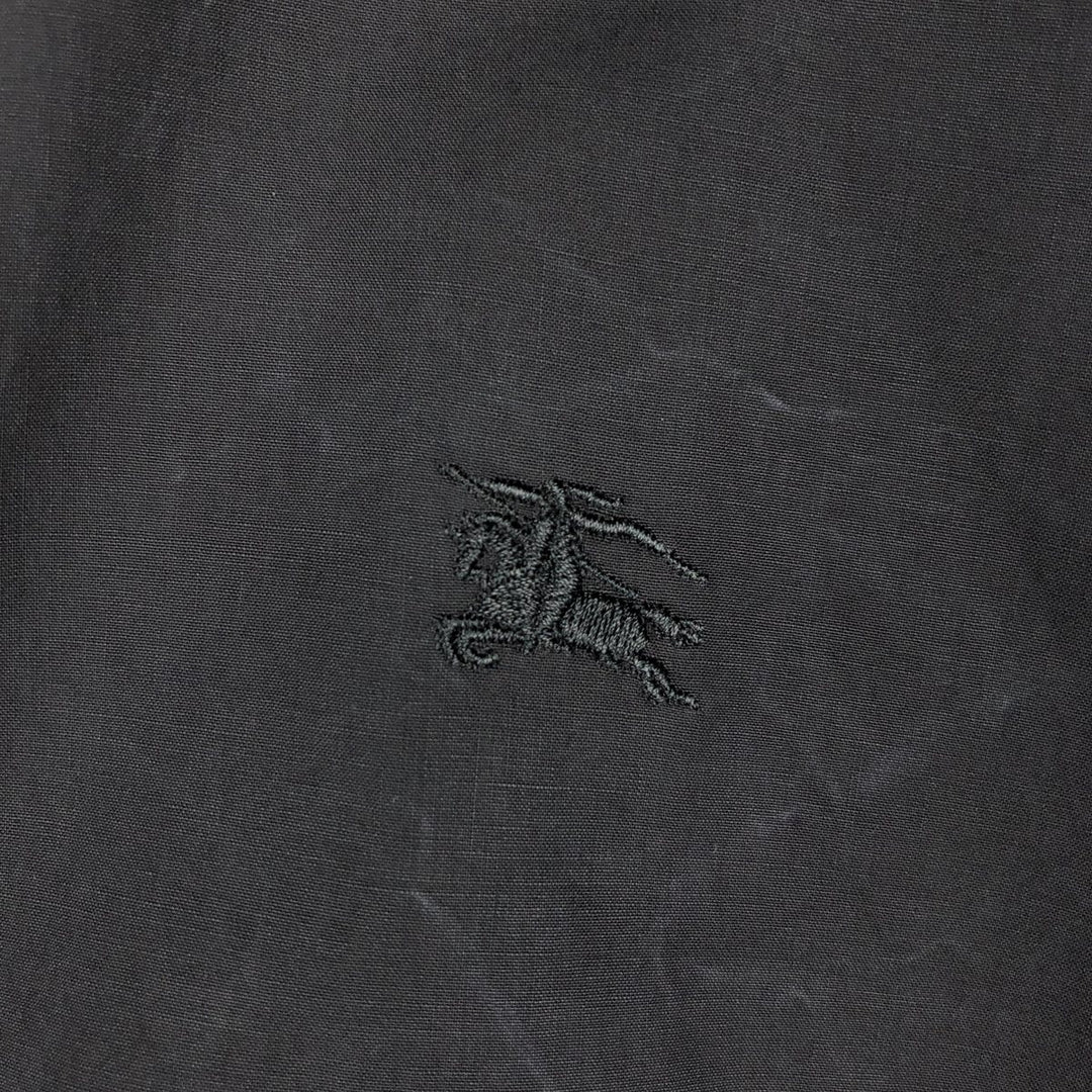 Burberry's Burberry Brit Long-Sleeve Button-Down Shirt, Men's Size XL (approx.) cotton black type Vintage Second Hand