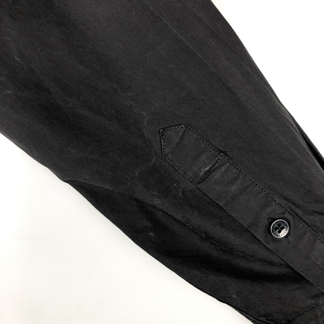 Burberry's Burberry Brit Long-Sleeve Button-Down Shirt, Men's Size XL (approx.) cotton black type Vintage Second Hand