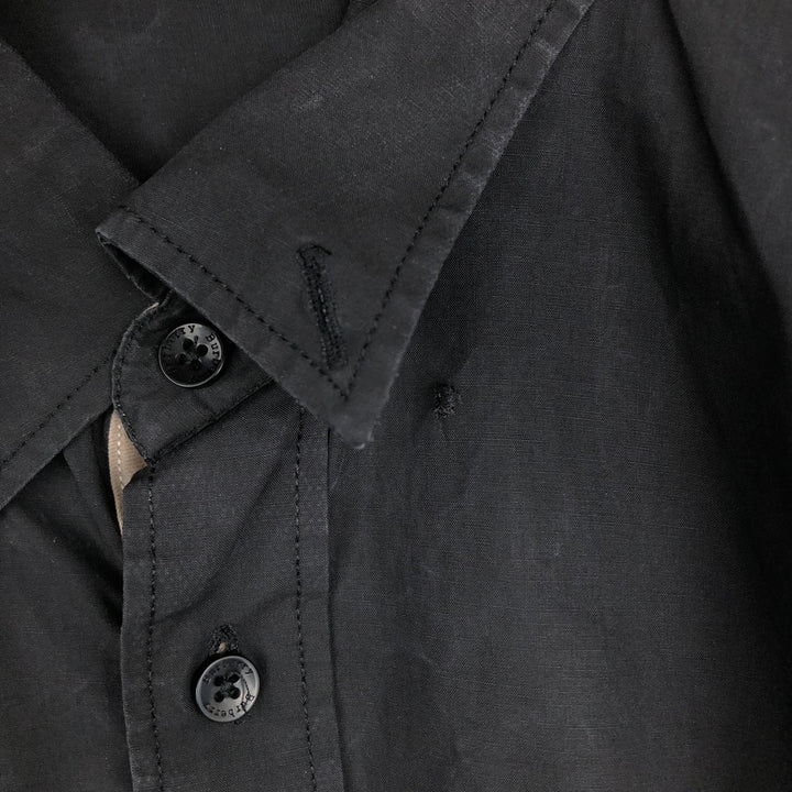Burberry's Burberry Brit Long-Sleeve Button-Down Shirt, Men's Size XL (approx.) cotton black type Vintage Second Hand