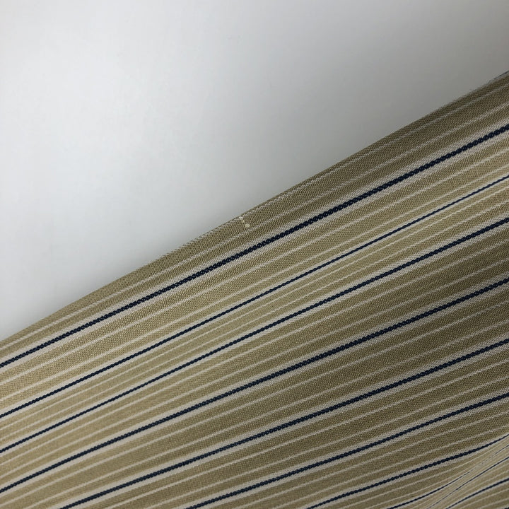 90s-00'S Levi's long-sleeved cotton striped shirt, men's size L (approx.) cotton Beige type Vintage Second Hand