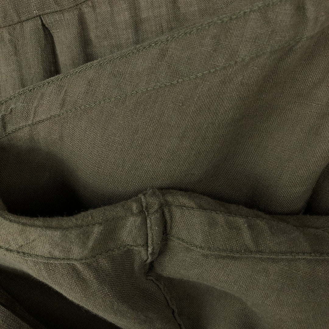 Ralph Lauren long sleeve linen button down shirt, men's size XL linen Khaki type Vintage Second Hand