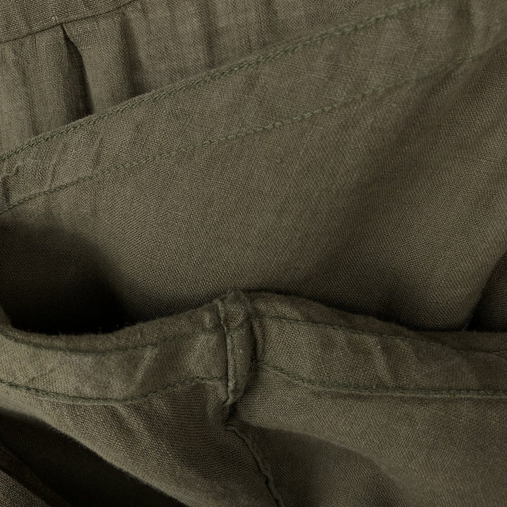 Ralph Lauren long sleeve linen button down shirt, men's size XL linen Khaki type Vintage Second Hand