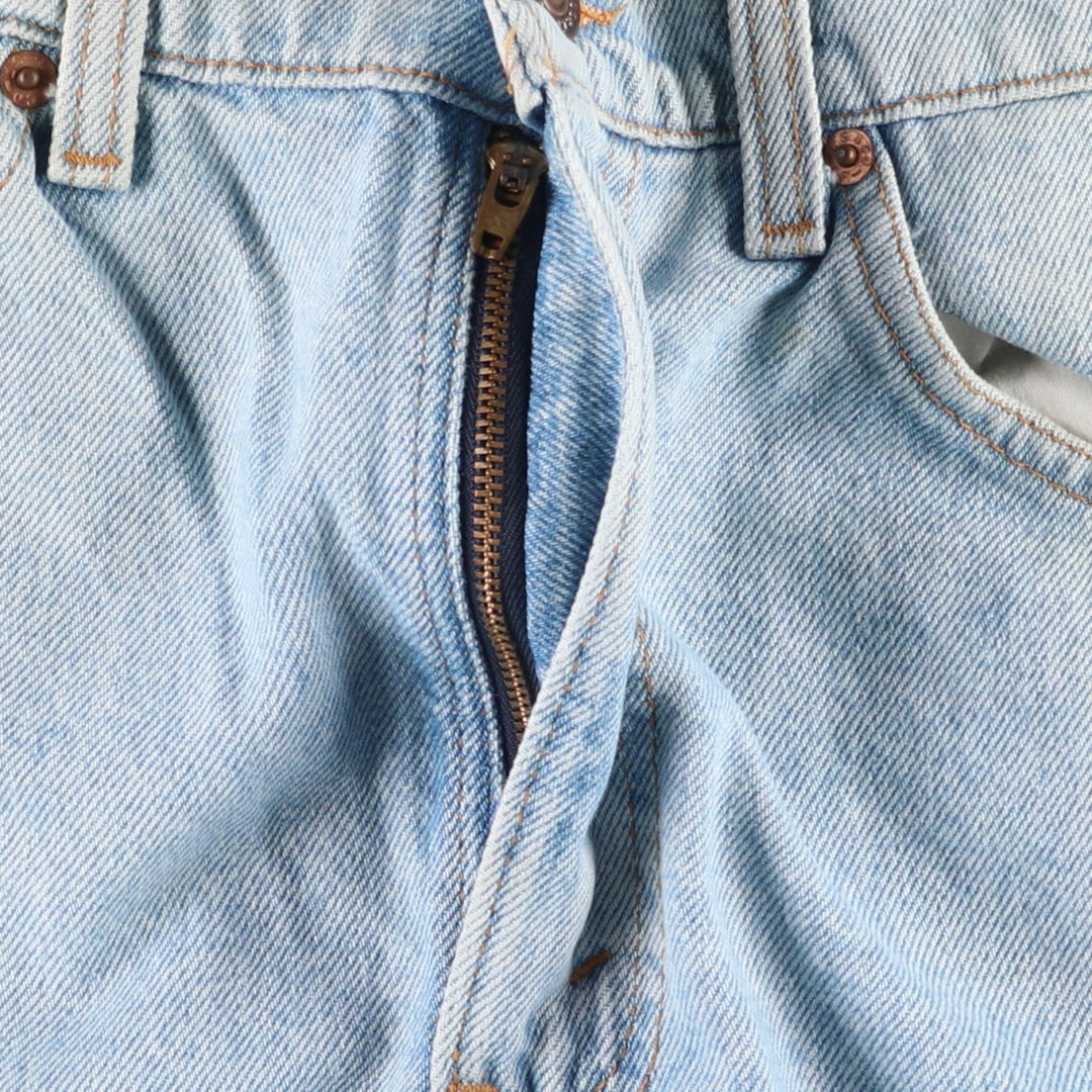 1990'S Levi's 505 Regular Fit Straight Leg Orange Tab Tapered Denim Pants, Made in USA, Men's Size W32 (approx.) cotton blue type Vintage Second Hand
