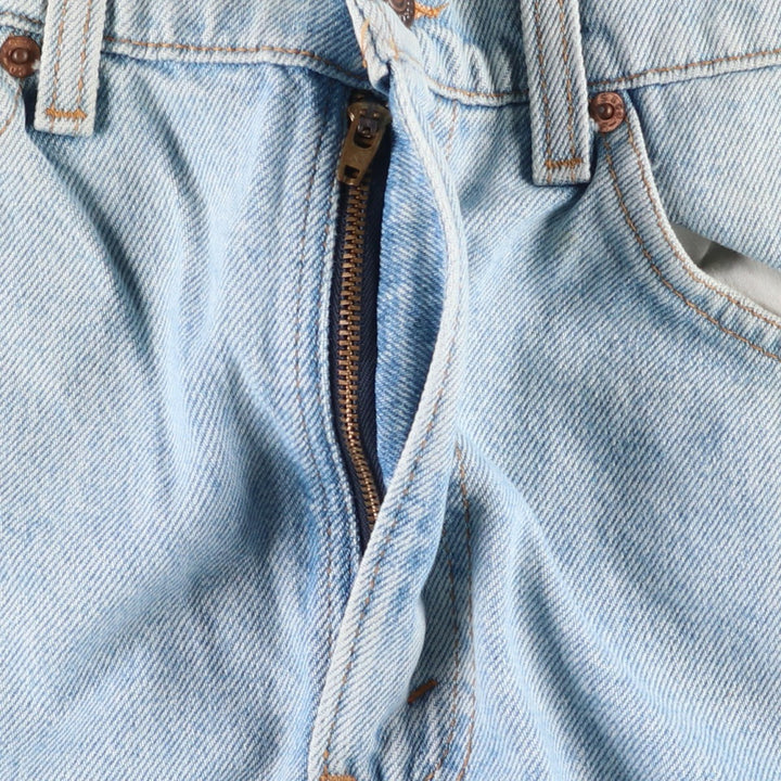 1990'S Levi's 505 Regular Fit Straight Leg Orange Tab Tapered Denim Pants, Made in USA, Men's Size W32 (approx.) cotton blue type Vintage Second Hand
