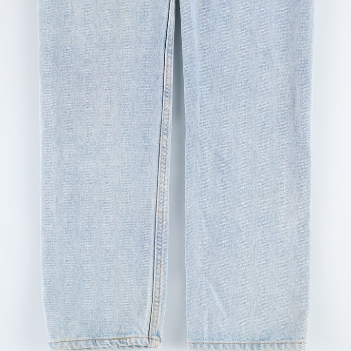 1990'S Levi's 505 Regular Fit Straight Leg Orange Tab Tapered Denim Pants, Made in USA, Men's Size W32 (approx.) cotton blue type Vintage Second Hand