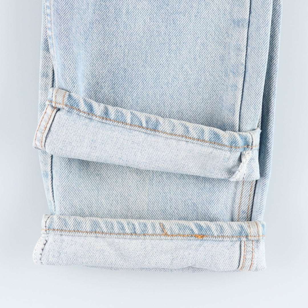 1990'S Levi's 505 Regular Fit Straight Leg Orange Tab Tapered Denim Pants, Made in USA, Men's Size W32 (approx.) cotton blue type Vintage Second Hand