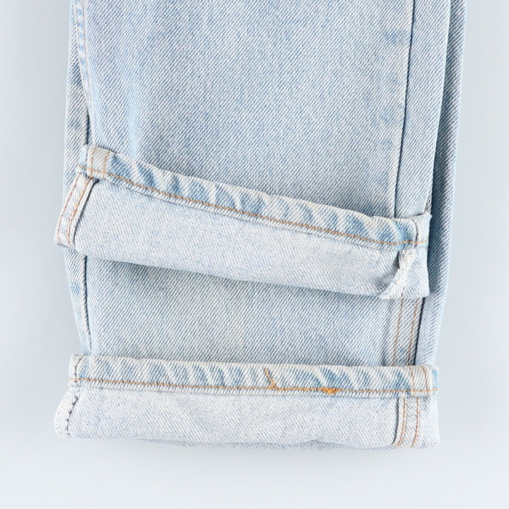 1990'S Levi's 505 Regular Fit Straight Leg Orange Tab Tapered Denim Pants, Made in USA, Men's Size W32 (approx.) cotton blue type Vintage Second Hand